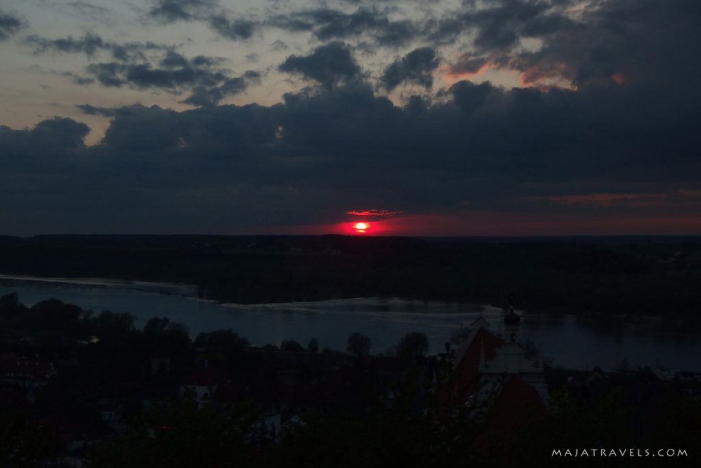 sunset over kazimierz dolny