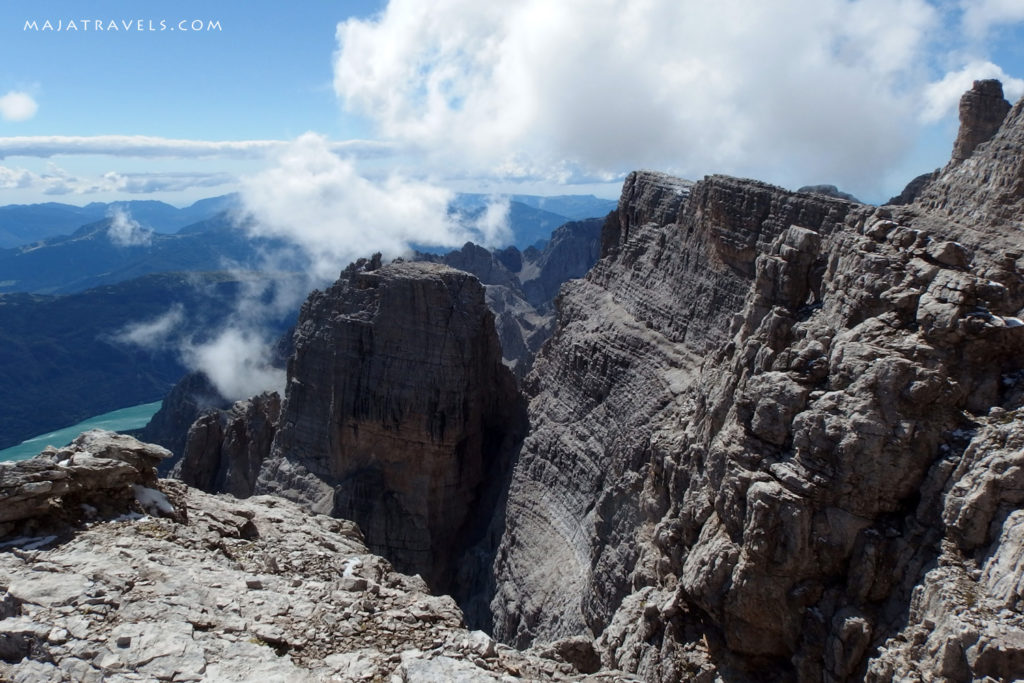 bocchette alte via ferrata in brenta dolomites