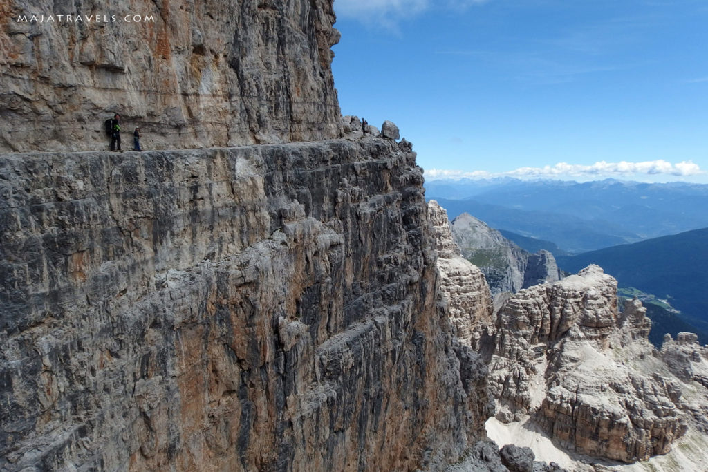 bocchette centrali, via ferrata in brenta dolomites