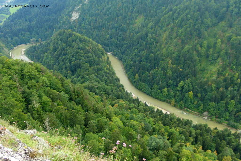 pieniny mountains, view from sokolica summit