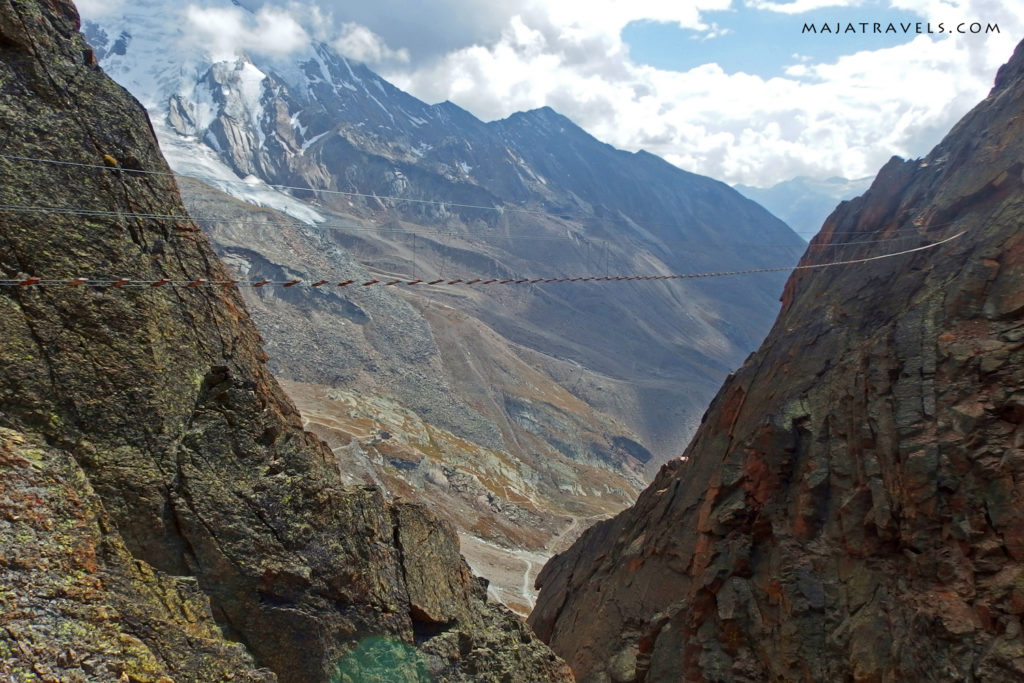 bridge on the via ferrata jagihorn