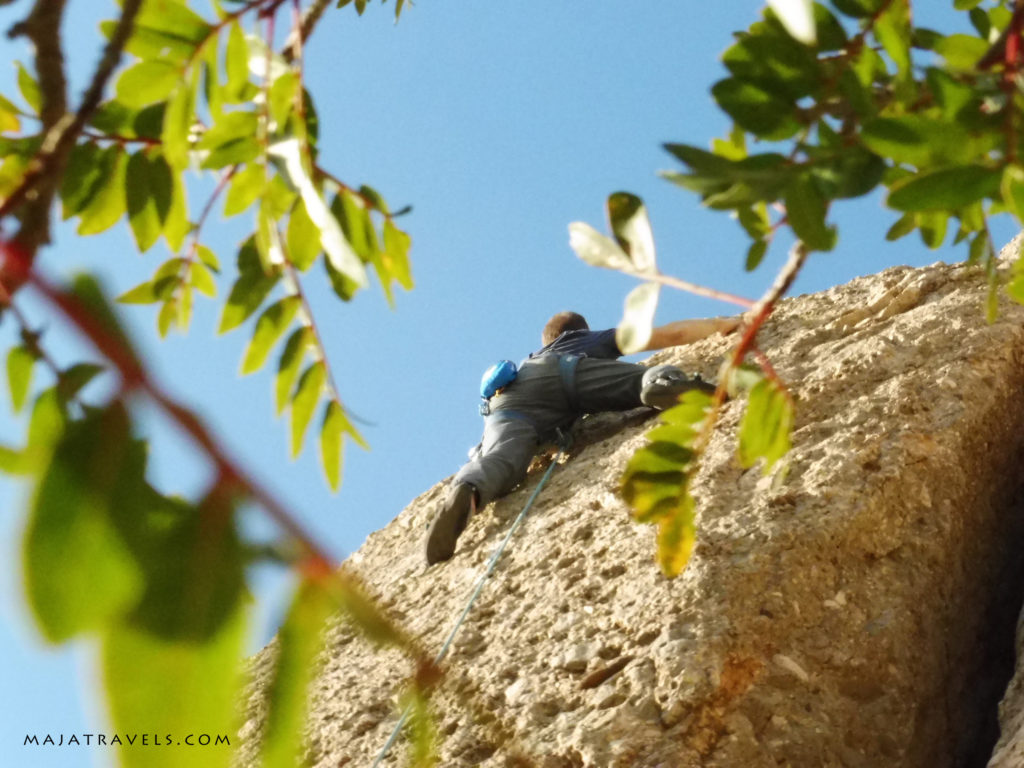 climbing in collbato, montserrat