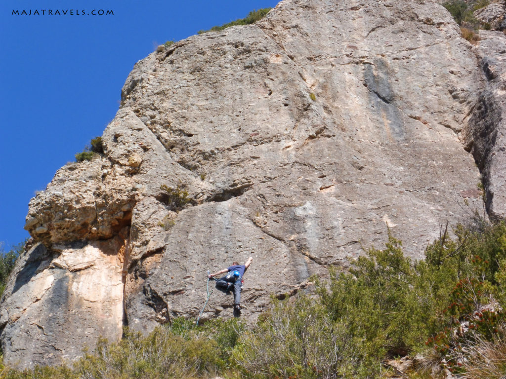 climbing in collbato, spain