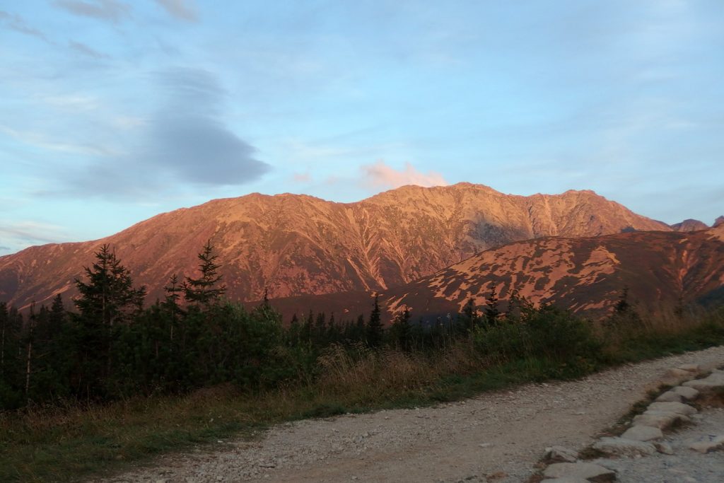 sunset tatras poland