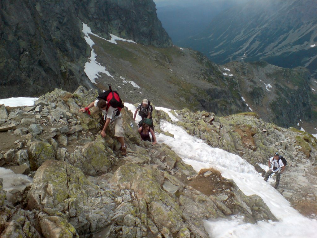 trail to zawrat tatra mountains poland