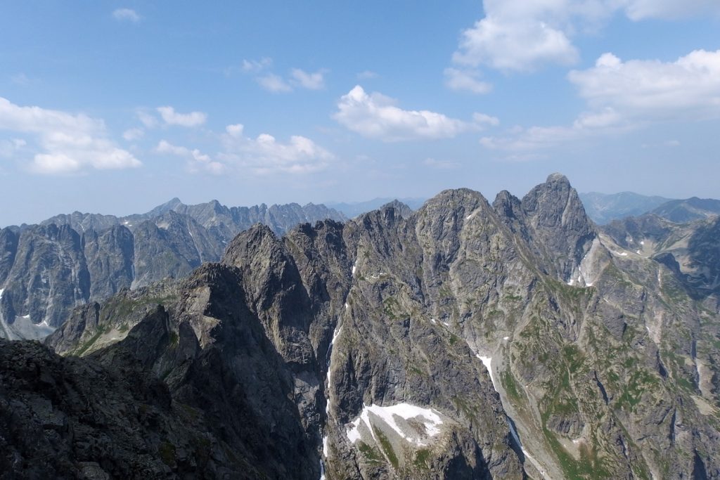 view from rysy in tatra national park