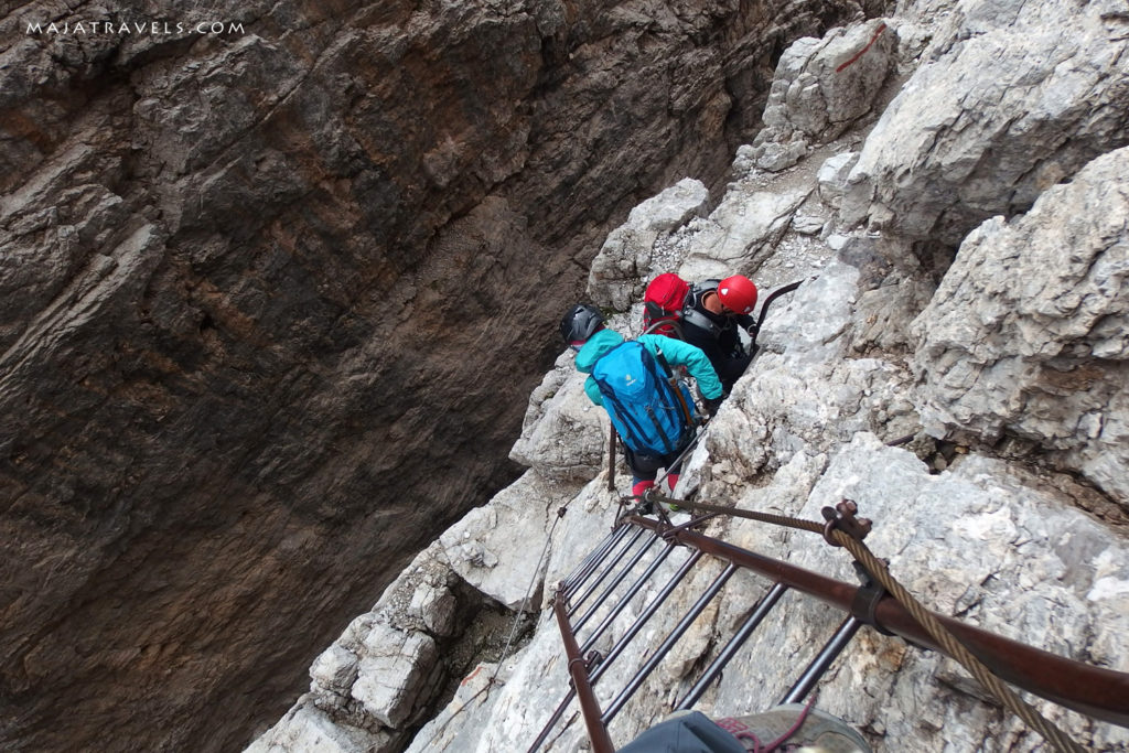 via ferrata bocchette alte