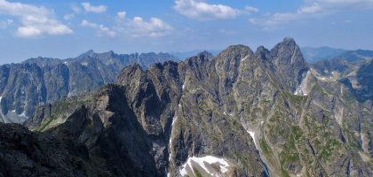 view from rysy, tatra mountains