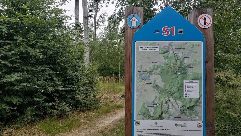 mapa singletracków strzelin
