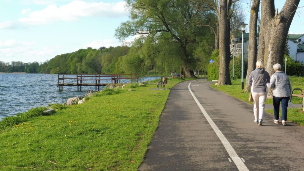 bike path by the lake