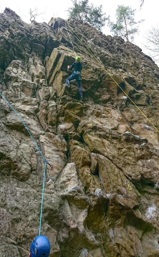 climbing in pełcznica, poland