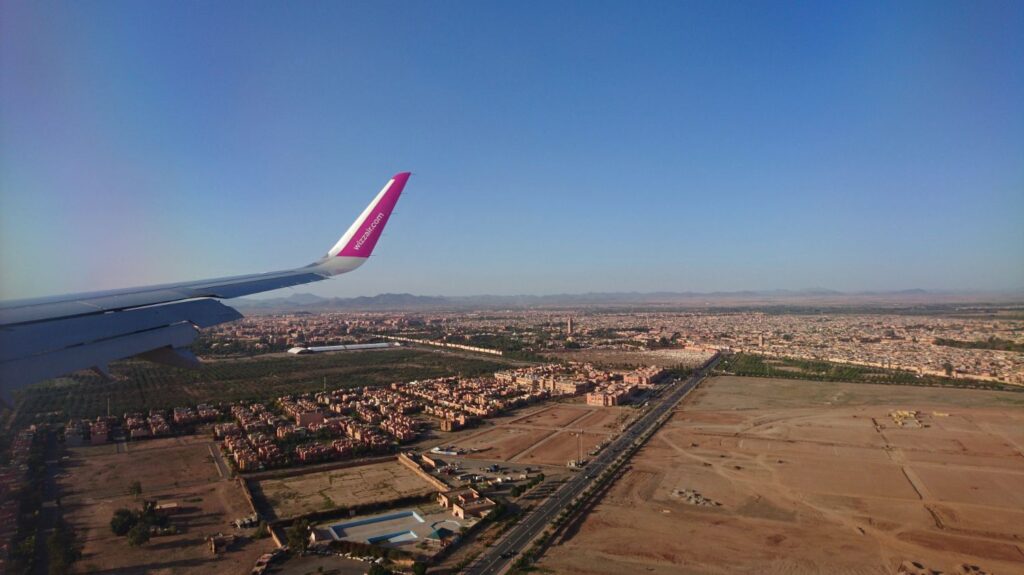 marrakech from plane