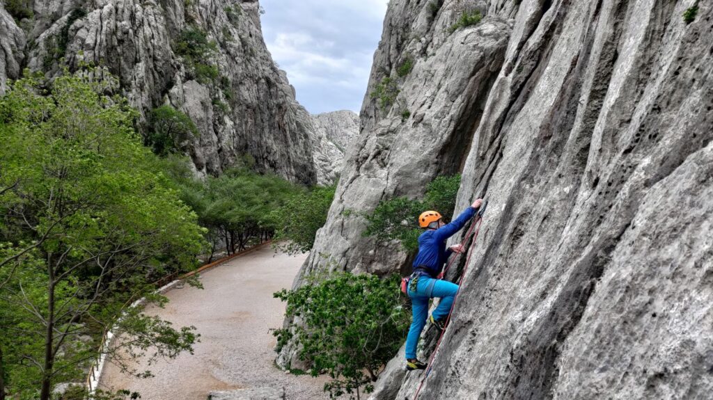 paklenica, sport climbing