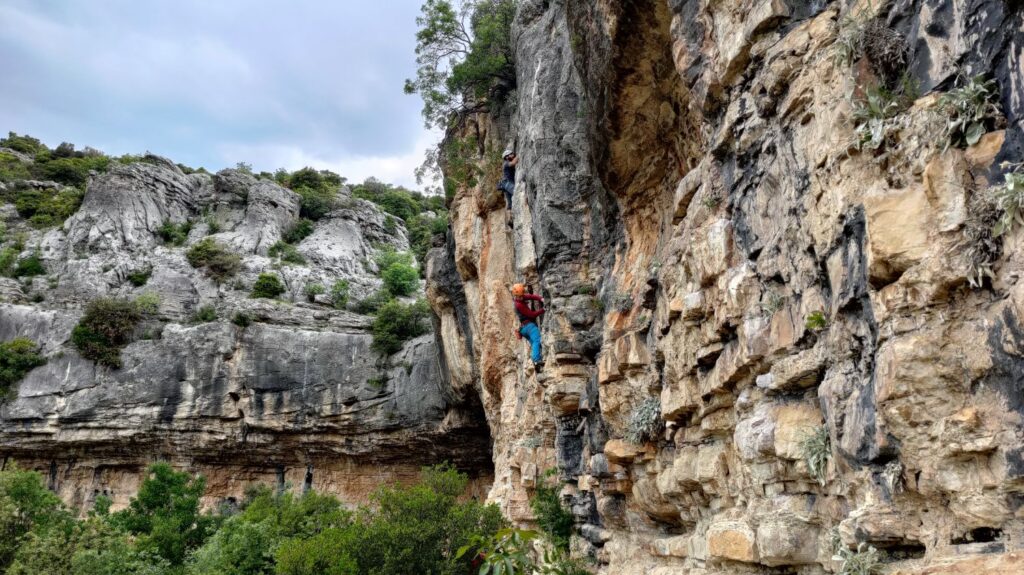 karin close to paklenica, sport climbing