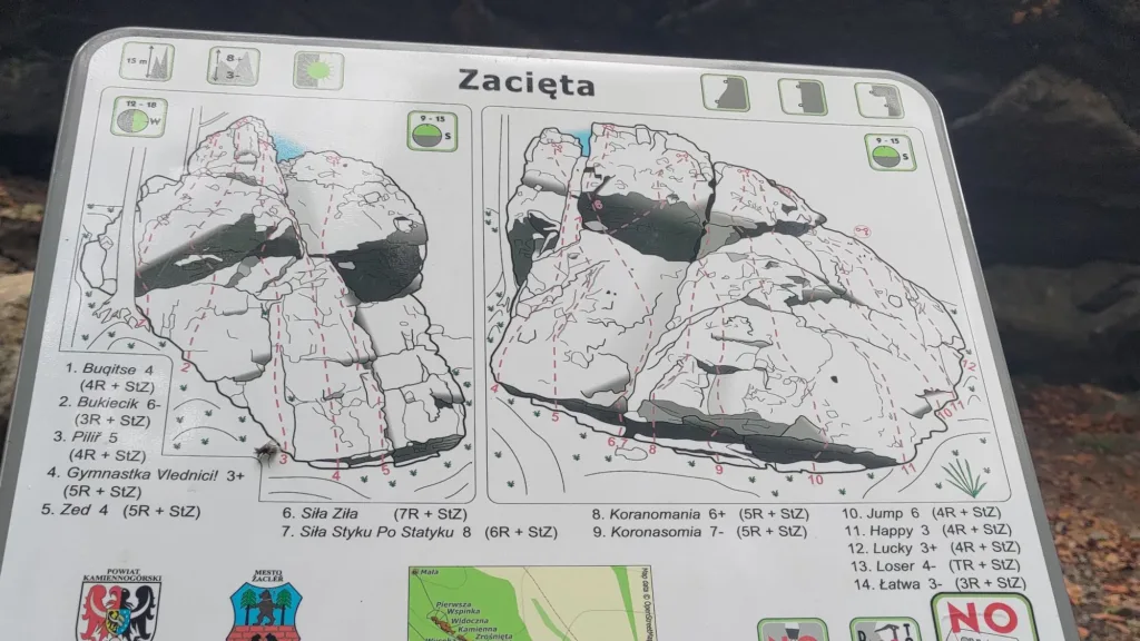 Spękane Skały, skała Zacięta