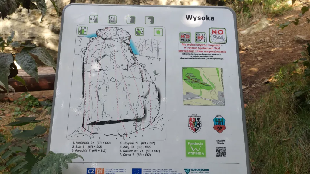 Spękane Skały, skała Wysoka