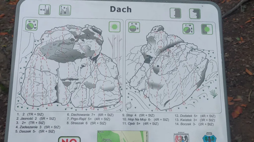 Spękane Skały, skała Dach