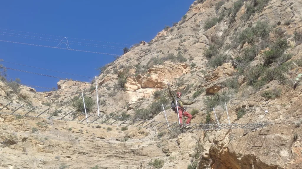 Hängebrücke am Klettersteig Callosa de Segura