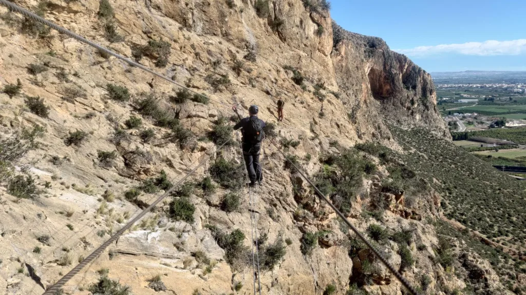 Hängebrücke am Klettersteig Callosa de Segura