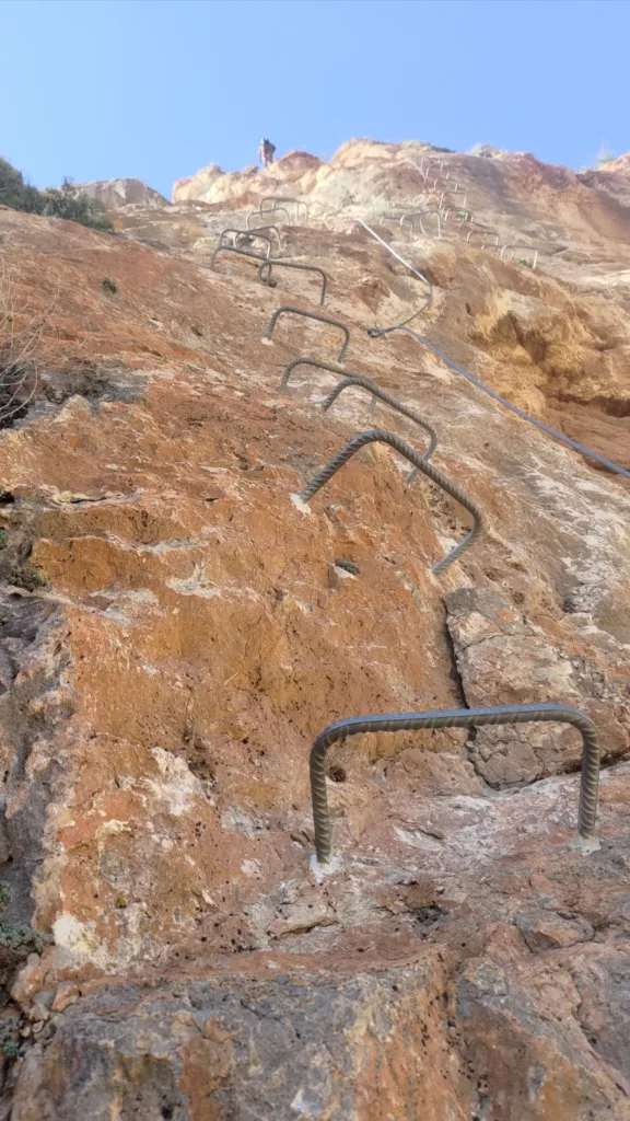 Klettersteig Callosa de Segura K5 – Beginn des Aufstiegs