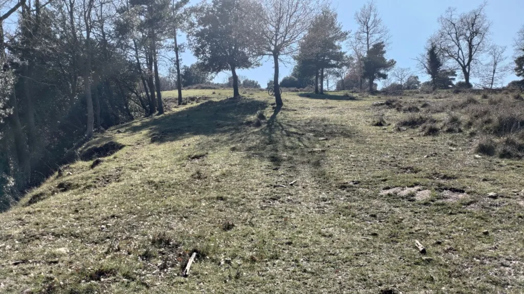 Access road to Molinot enduro trail