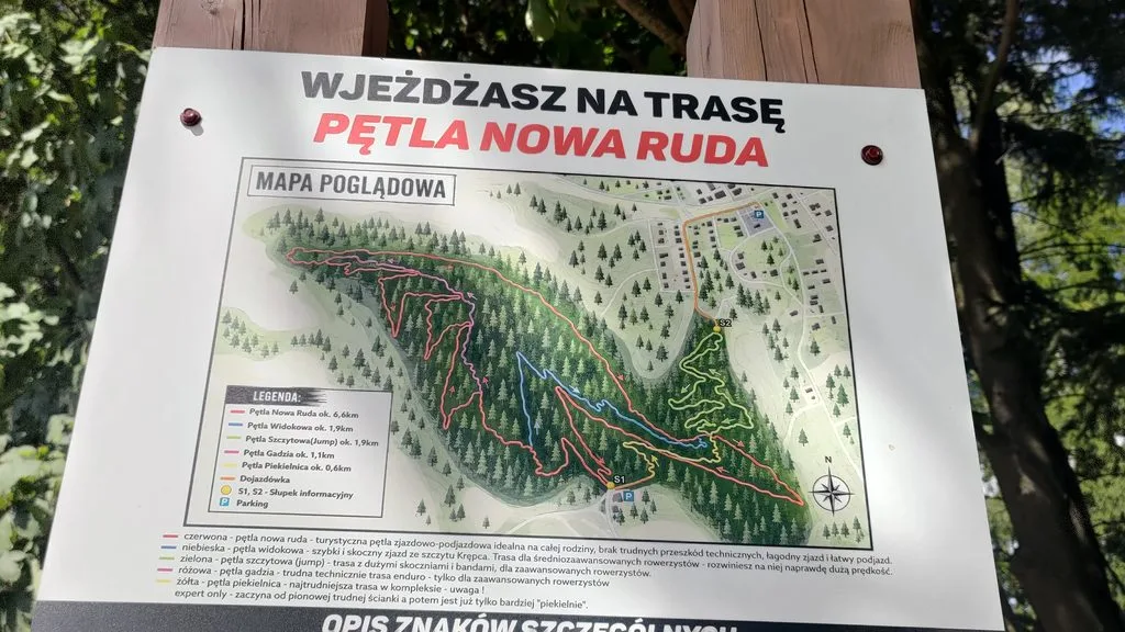 Singletrack Nowa Ruda map